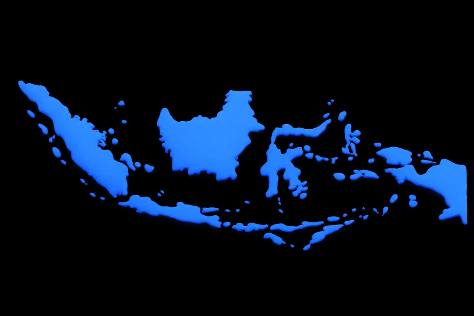Map of Indonesia showing developer locations across the archipelago