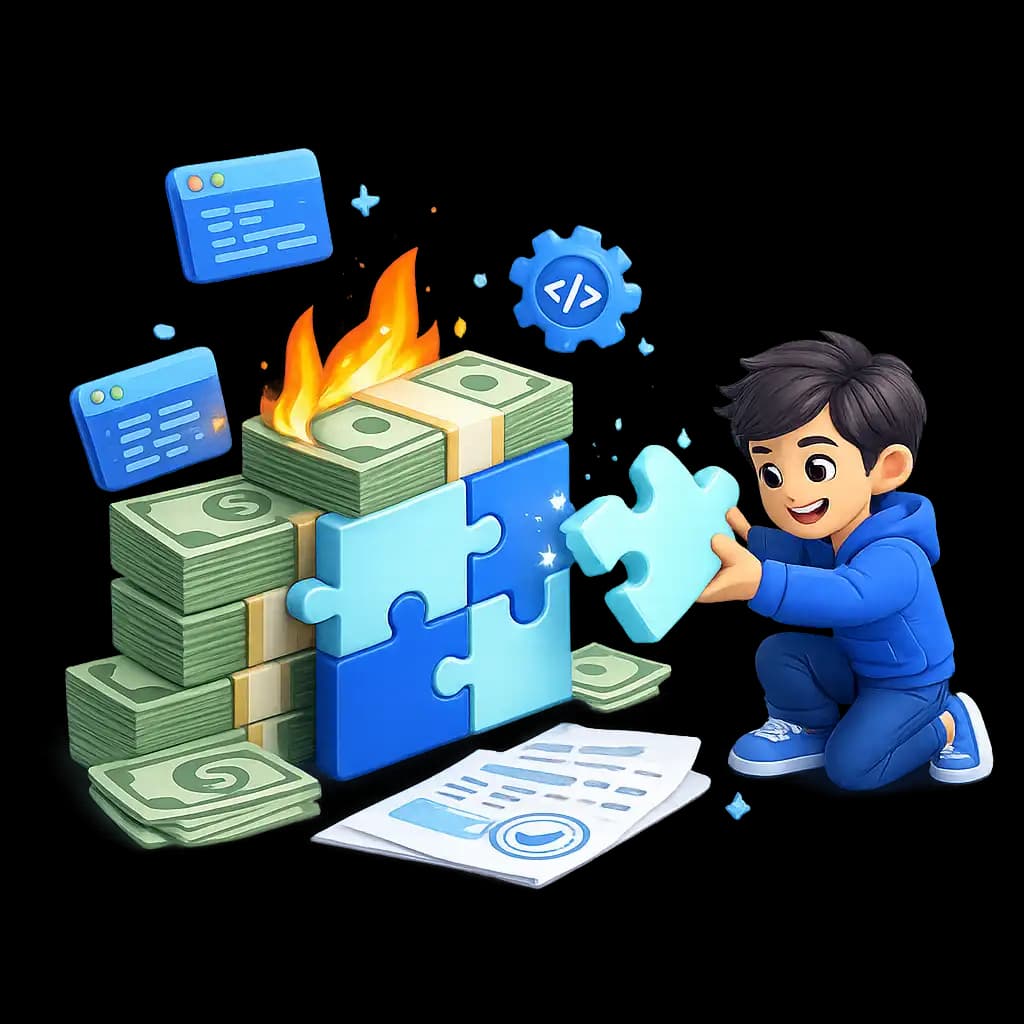 Puzzle pieces connecting seamlessly